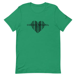 T-shirt vert feuille hommes #2 (coeur)