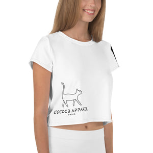 The White CatWalk Cropped T-Shirt