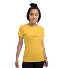 Charger l&#39;image dans la galerie, T-Shirt classique jaune femmes
