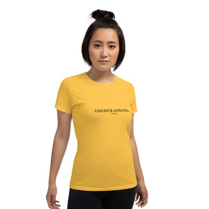 Women's Short Sleeve Classic Yellow T-Shirt