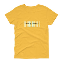 Load image into Gallery viewer, Women&#39;s Short Sleeve Yellow T-Shirt (barcode)
