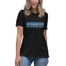 Charger l&#39;image dans la galerie, T-shirt noir femmes (code-barres)
